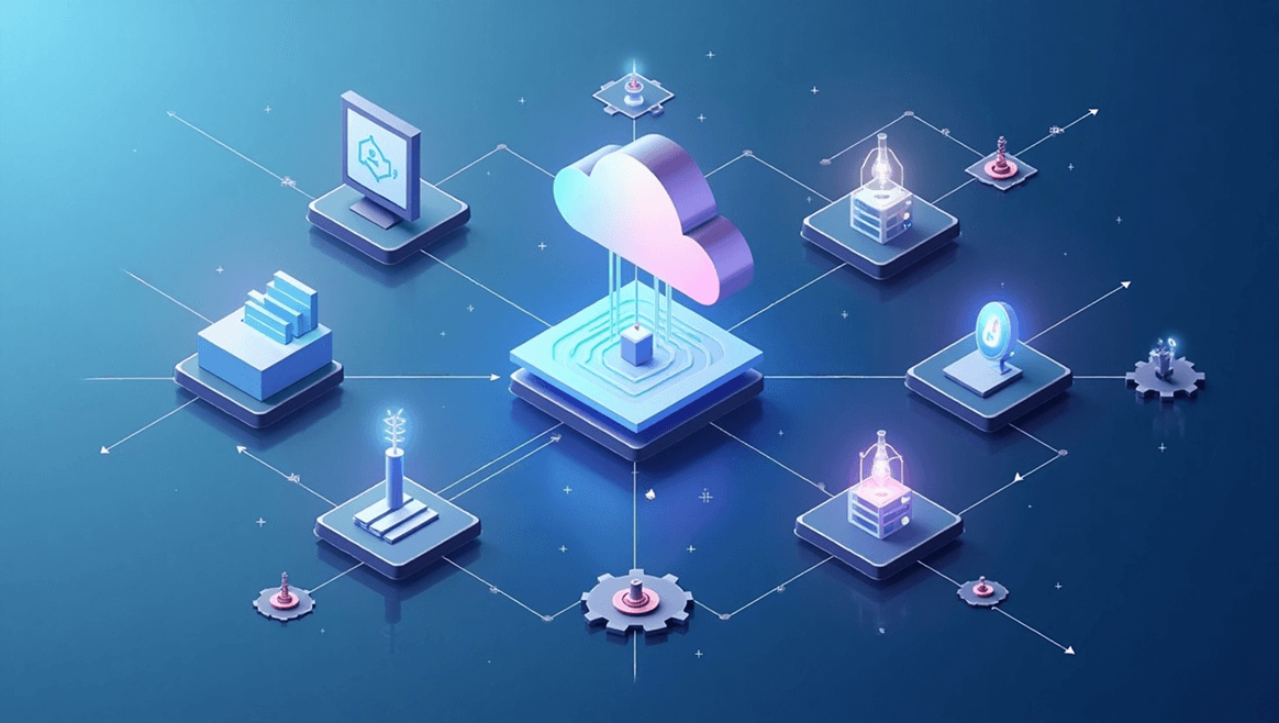 Feature 3 illustration showing API integration